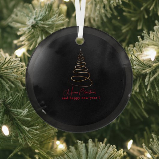 Elegant Gold Christmas Tree Ornament Aus Glas (InSitu)