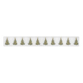 Elegant Gold Christmas tree ,ribbon Ripsband (Vorderseite)