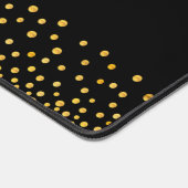 Elegant Gold Confetti auf dem Personalisierten Sch Schreibtischunterlage (Ecke)