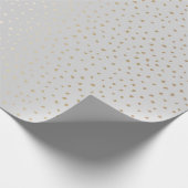 Elegant Gold Confetti im Hintergrund Geschenkpapier (Ecke)