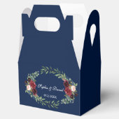 Elegant Gold Confetti Liebe Burgundy Wedding Geschenkschachtel (Geöffnet)