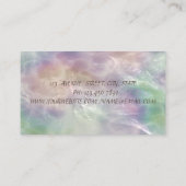 Elegant Gold Confetti, Lotus, Holografischer Opal Visitenkarte (Rückseite)