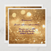 Elegant Gold Countdown New Year 2025 Invitation  Einladung (Vorne/Hinten)