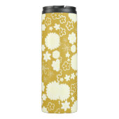 ELEGANT GOLD CREME BLUME MONOGRAM GOLDENE FLÜSSE THERMOSBECHER (Rückseite)