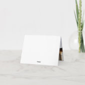 Elegant Gold Cross Eukalyptus Foto Taufe Dankeskarte (Rückseite)