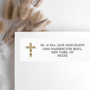 Elegant Gold Cross Religious Christlich katholisch