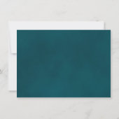 Elegant Gold Curls Teal Calendar & Photo Wedding Save The Date (Rückseite)