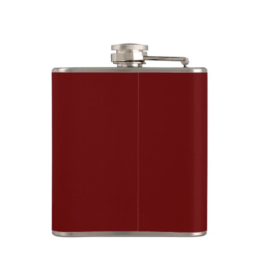 Elegant Gold Custom Monogram M Name Flask Flachmann (Rückseite)