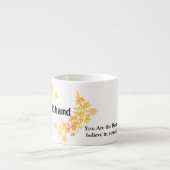 Elegant Gold Custom Name Personalized Espresso Cup Espressotasse (Vorderseite)