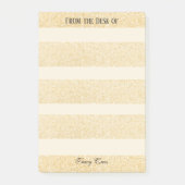 Elegant Gold Custom Notes Post-it Klebezettel (Vorderseite)