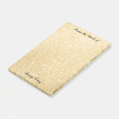 Elegant Gold Custom Post-It Notes Post-it Klebezettel (angewinkelt)