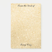Elegant Gold Custom Post-It Notes Post-it Klebezettel (Vorderseite)
