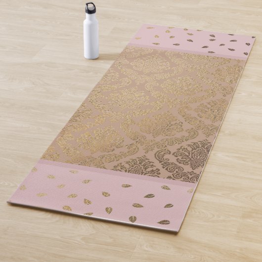 Elegant Gold Damask Gold Leaf Yogamatte (Beispiel)