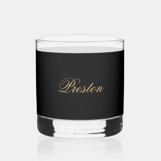 Elegant Gold Decorative Parco Civico-Ciani Whiskyglas (Rückseite)