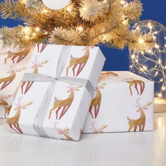 Elegant Gold Dei Christmas Geschenkpapier (Feiertage)