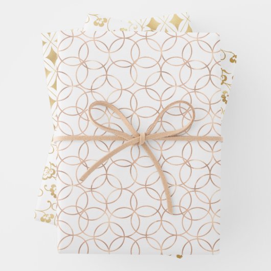 Elegant Gold Detailed  Geschenkpapier Set (Beispiel)