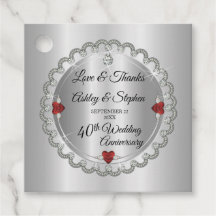 Elegant Gold Diamonds 40. Hochzeitstag