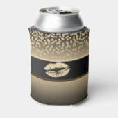 Elegant Gold Diamonds-Glittery Lip-Personalisiert Dosenkühler (Kanne Rückseite)