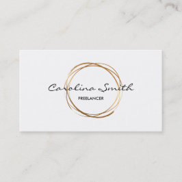 Elegant, Gold, doppelseitige Visitenkarte