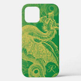 Elegant Gold Dragon Monogram Case-Mate iPhone Case