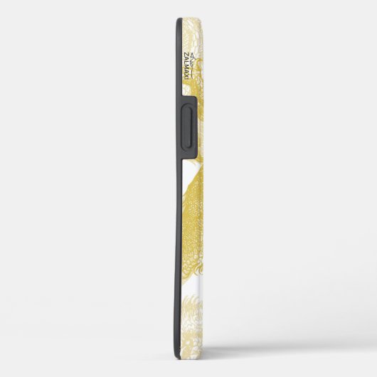 Elegant Gold Dragon Monogram Case-Mate iPhone Case (Rückseite / Rechts)