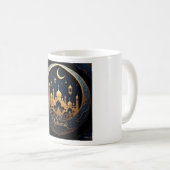 Elegant Gold Eid Mubarak Kaffeetasse (VorderseiteRechts)
