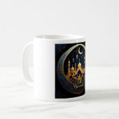 Elegant Gold Eid Mubarak Kaffeetasse (Vorderseite Links)