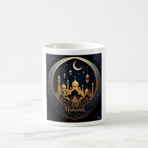 Elegant Gold Eid Mubarak Kaffeetasse