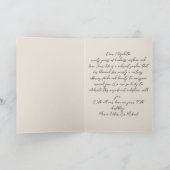 Elegant Gold Eucalyptus Botanical 90th Birthday Karte (Innenseite)