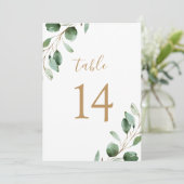 Elegant Gold Eukalyptus Grüne 12x18 (Stehend Vorderseite)