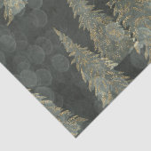 Elegant Gold Fairylight Pine Trees Weihnachten Seidenpapier (Detail)