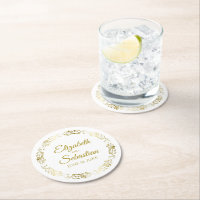 Elegant Gold Filigree Simple Chic Wedding