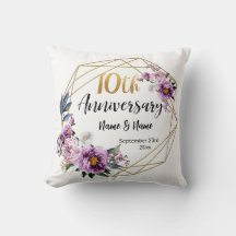 Elegant Gold Floral 10-Jahres-Jubiläum