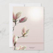 Elegant Gold Floral English High Tea Einladung (Rückseite)