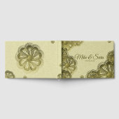 Elegant Gold Floral Guest Book Gästebuch (Voll)