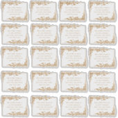 Elegant Gold Floral Leaf Address Labels (Vorderseite)
