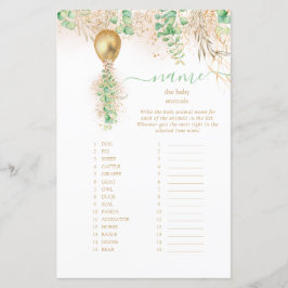 Elegant Gold Floral Name Baby Baby Baby Baby Baby 