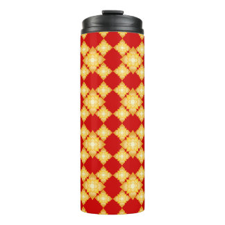 Elegant Gold Floral Thermosbecher