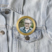 ELEGANT GOLD FOIL BEILEID MEMORIAL FOTO FLASCHE O BUTTON (Beispiel)