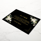 Elegant GOLD FOIL Bestätigung Danke Karte (Gedreht)