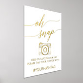 Elegant Gold Foil Calligraphy Oh Snap Foliendrucke (Ablage )