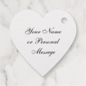 Elegant Gold Foil Custom Message Geschenkanhänger (Rückseite)