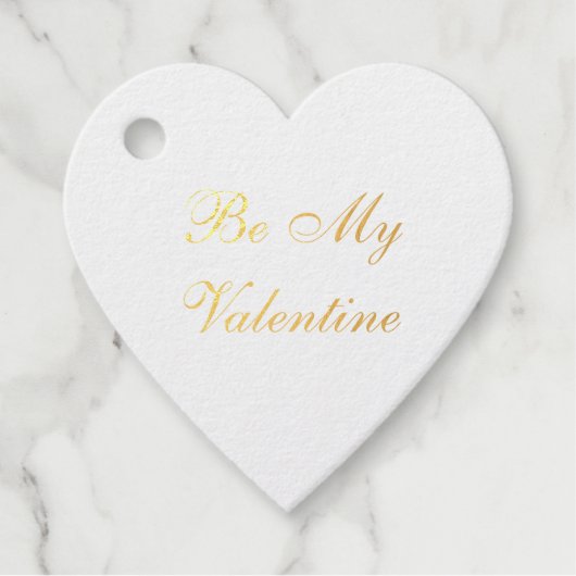 Elegant Gold Foil Custom Message Geschenkanhänger (Vorderseite)