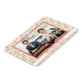 Elegant Gold Foil Holly Frohe Verheiratete Weihnac Magnet (Linke Seite)