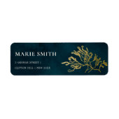 ELEGANT GOLD FOIL NAVY UNTERWASSER MEERESWEED WEDD (Vorne)