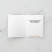 Elegant Gold Formal Calligraphy Script Vielen Dank Einladung (Innenseite)