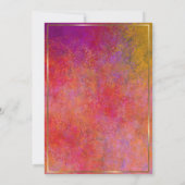 Elegant Gold Frame 60. Geburtstag Abendessen Einla Einladung (Rückseite)