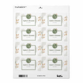 Elegant Gold Frame & Greenery Floral Wedding  (Vorne)