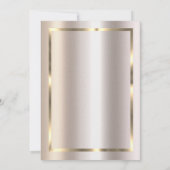 Elegant Gold Frame,Magnolia Retirement Einladung (Rückseite)