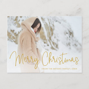 Elegant Gold Frohe Weihnachten Foto